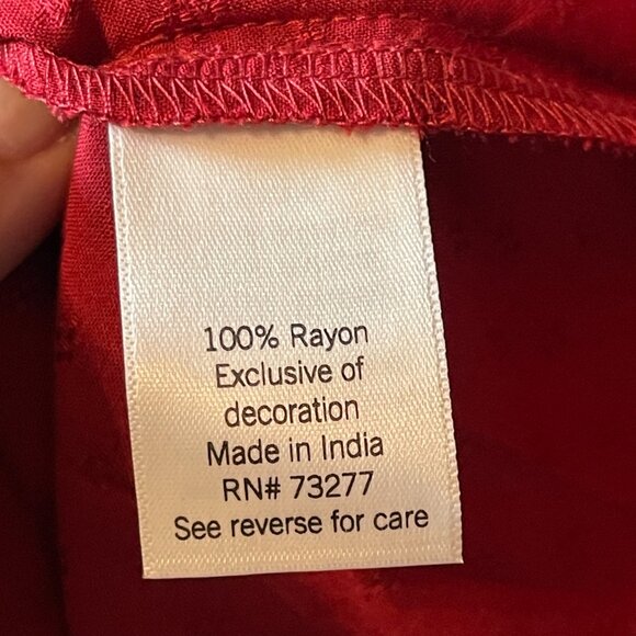 Croft & Barrow Plus Size Popover Textured Rayon Midi Dress Smocked Waist Sleeves - Picture 6 of 8